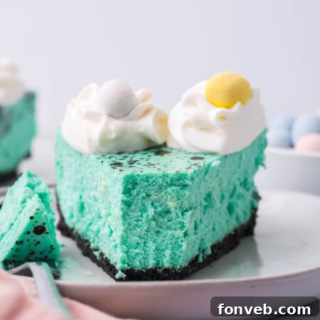 Speckled Egg Easter Cheesecake