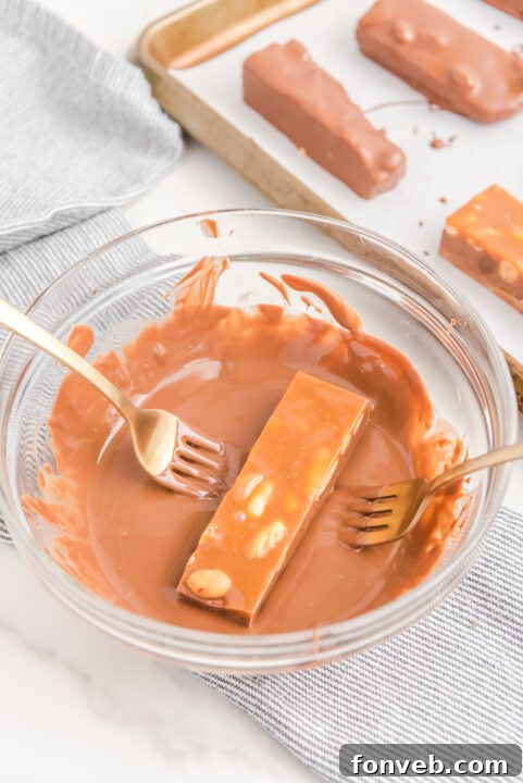 Close-up of soft caramels, displaying their pliable texture.
