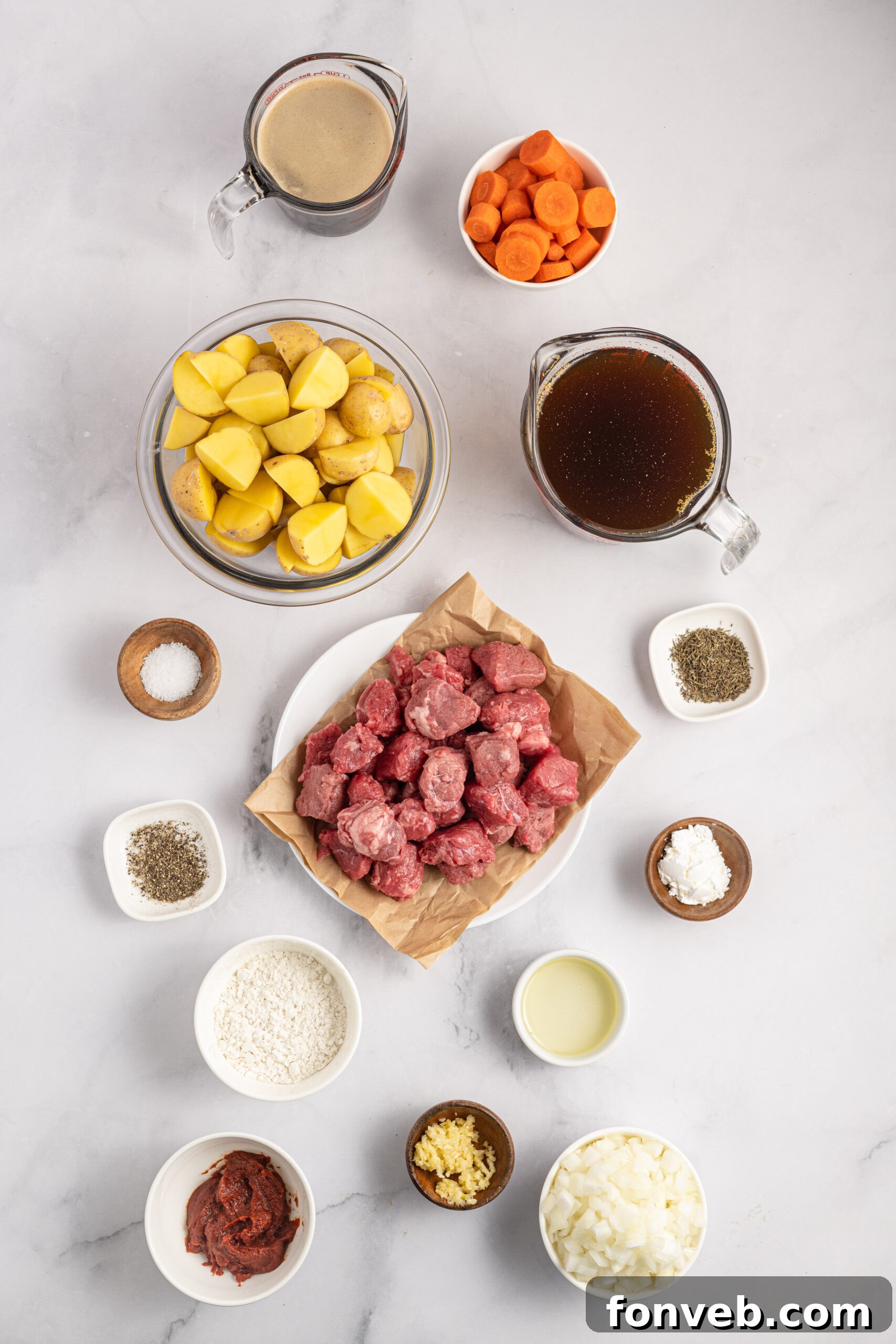 All ingredients needed for this recipe. 