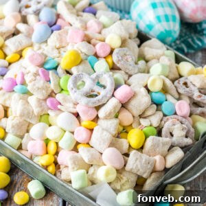A bowl of colorful Bunny Munch