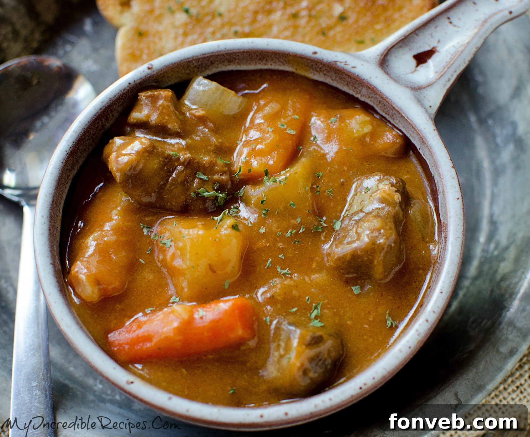 Cooking Process of Slow Cooker Beef Stew