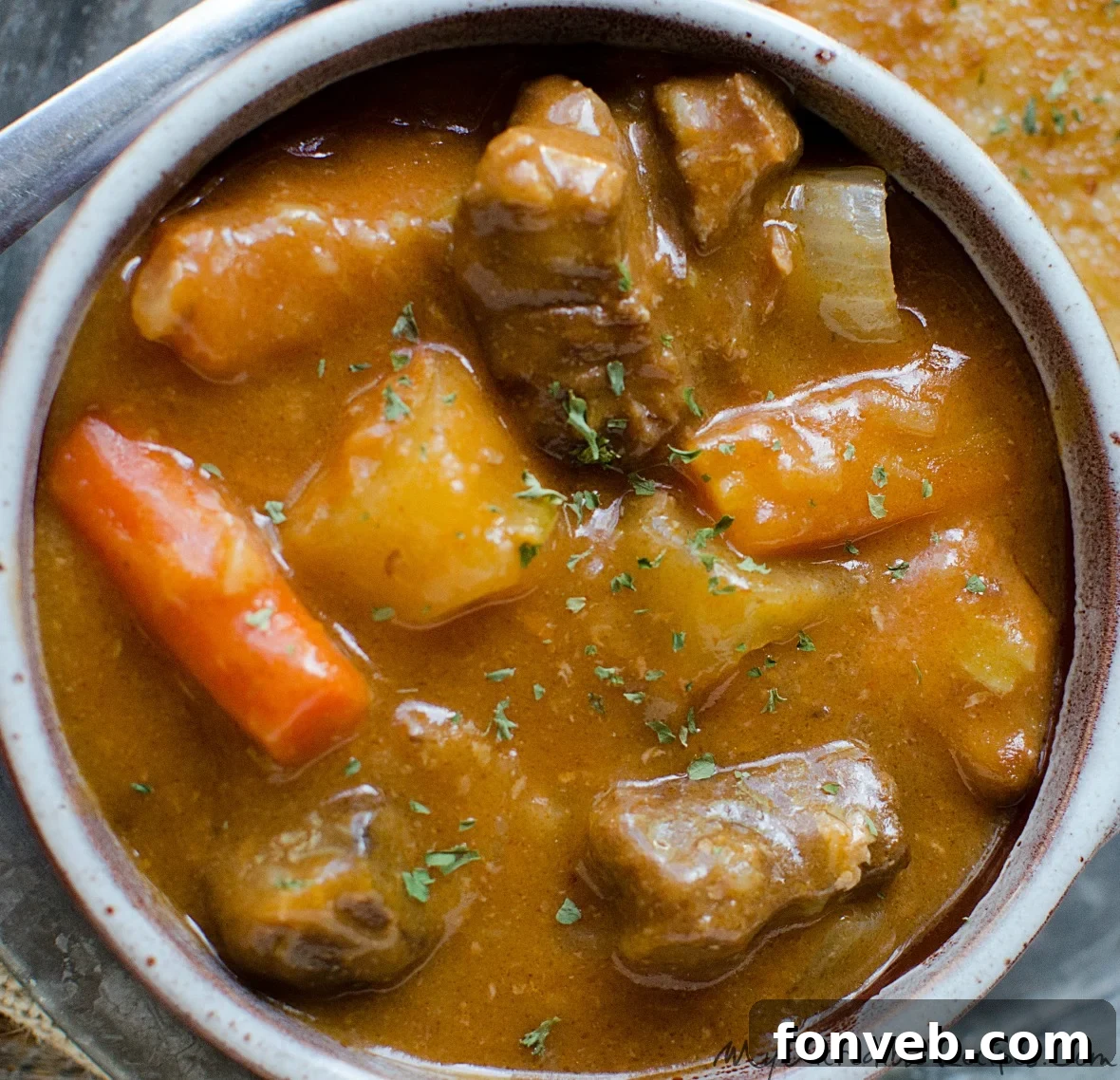 Hearty Beef Stew with Assorted Vegetables