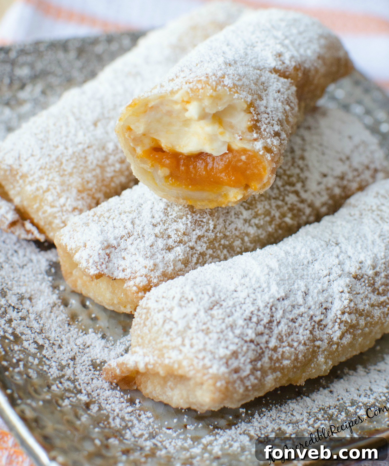 Crispy Pumpkin Cheesecake Rolls 5 Pre-fried Pumpkin Cheesecake Taquitos