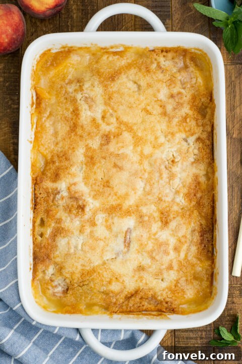 Simple Peach Dump Cake 12 img 27914 11