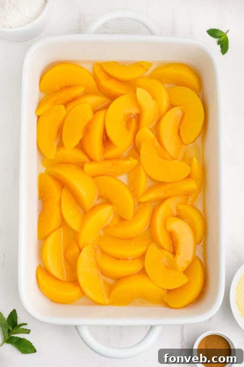 Simple Peach Dump Cake 8 img 27914 7
