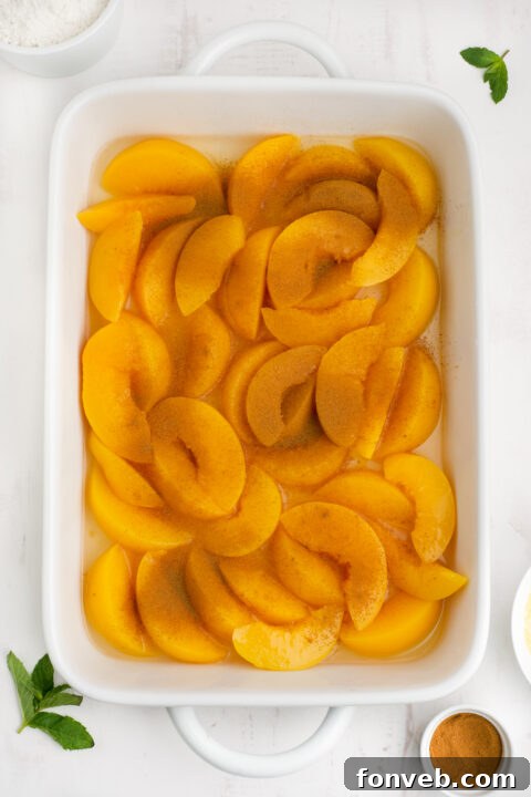 Simple Peach Dump Cake 9 img 27914 8