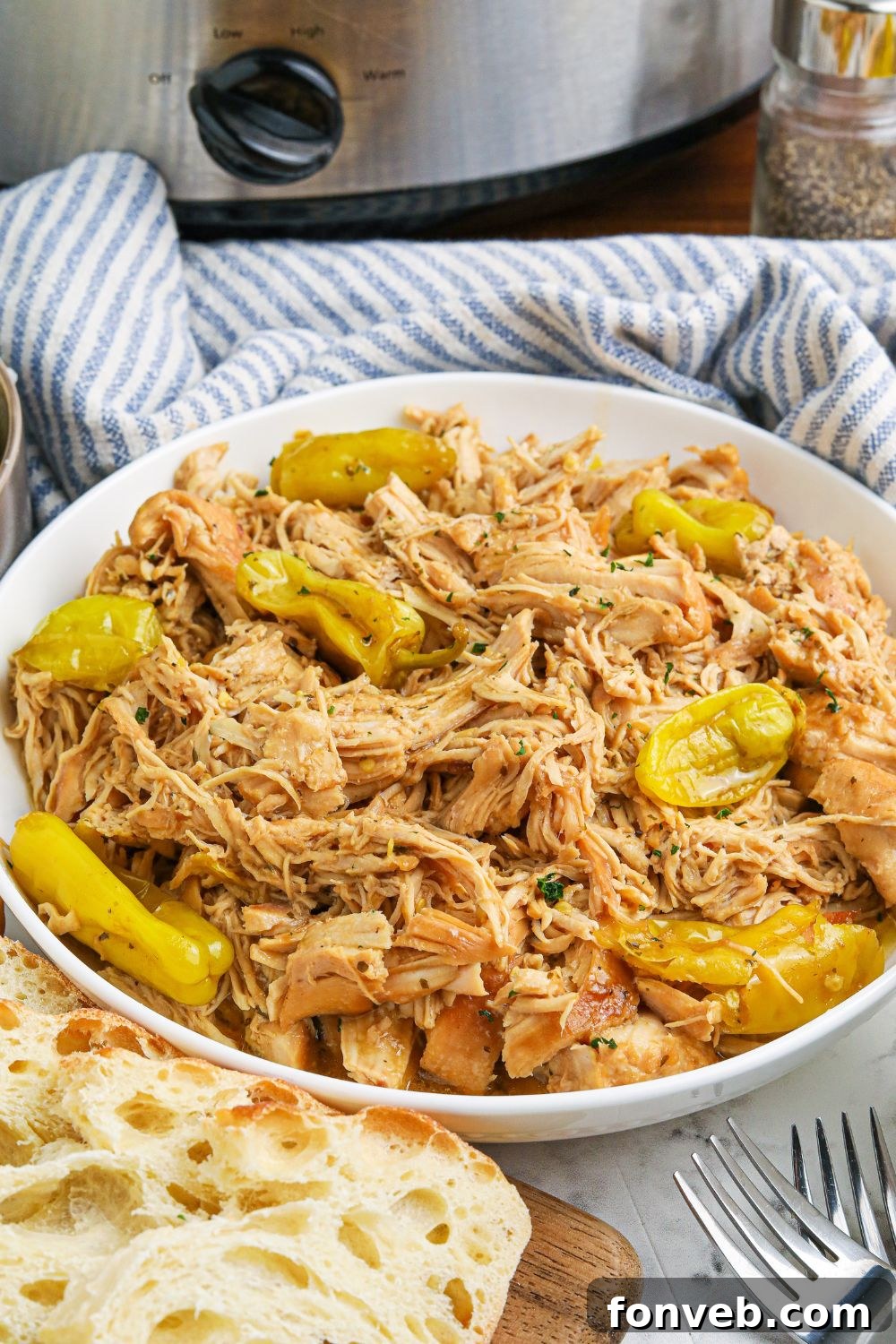 bowl of chicken and peppers 