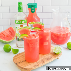 Delicious Watermelon Cocktail