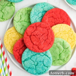 Vibrant Jello Bites 19 Jello Cookies