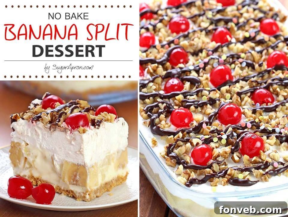 Epic Recipes You Can't Resist 24 Delicious No Bake Banana Split Dessert