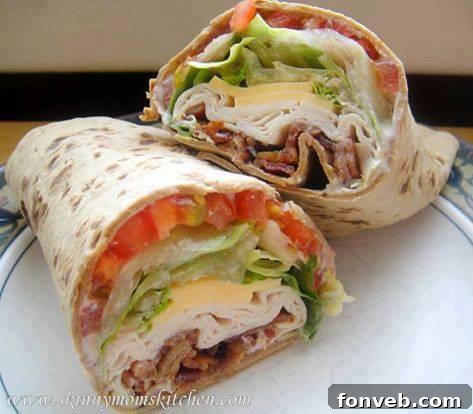 Epic Recipes You Can't Resist 25 Flavorful Turkey Ranch Bacon Club Wrap