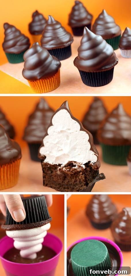 Epic Recipes You Can't Resist 33 Hi-Hat Cupcakes with a Hard Chocolate Shell