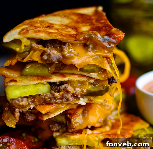 Epic Recipes You Can't Resist 6 Quick and Easy Cheeseburger Quesadillas