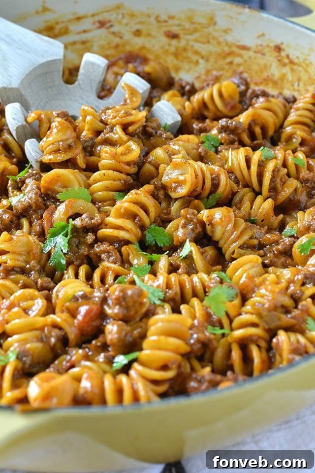 Epic Recipes You Can't Resist 10 Easy One Pot Cheesy Taco Pasta