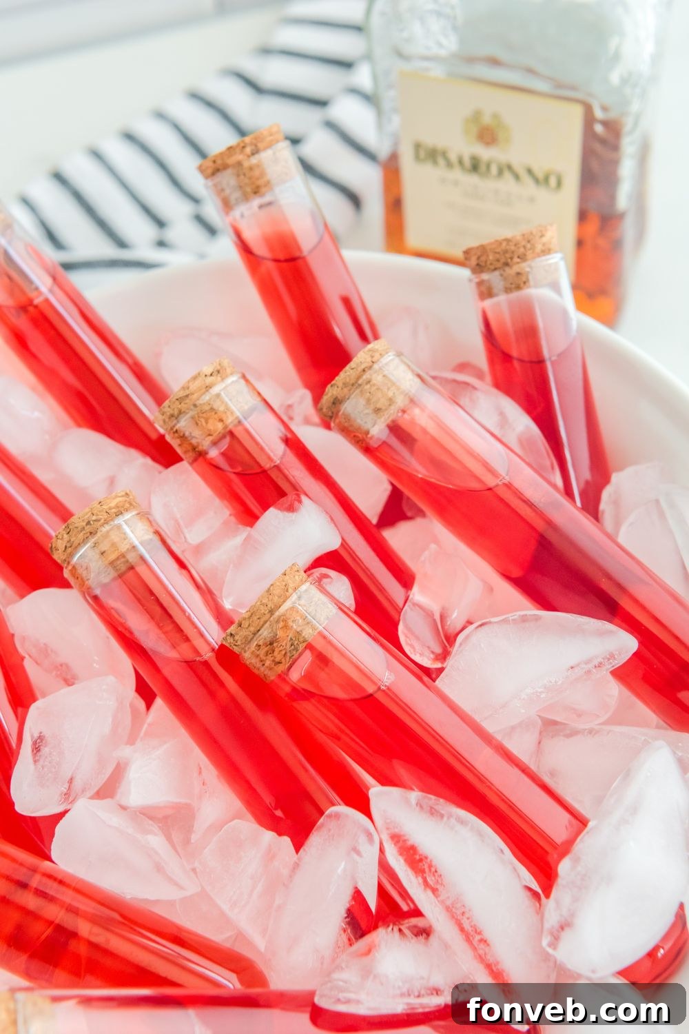 party shots in test tubes