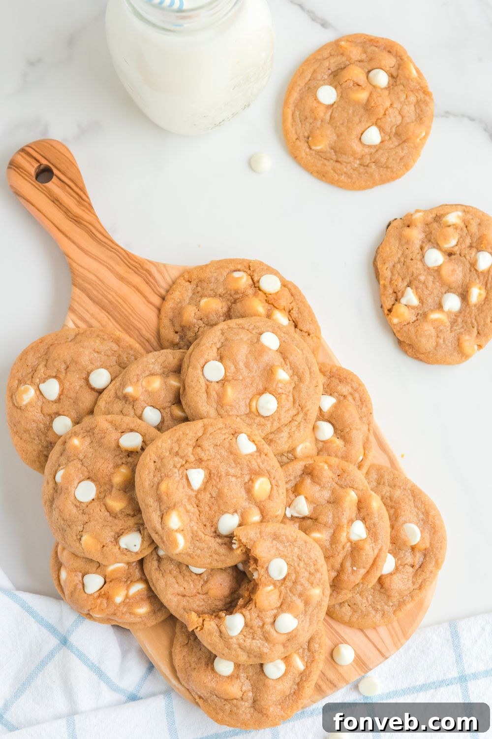 baking tray with stacked cookies