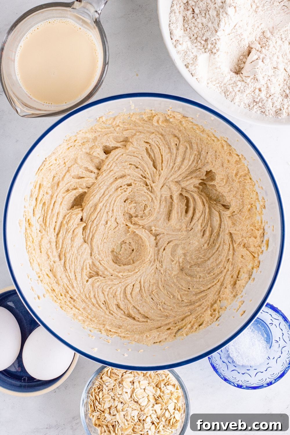 creaming butter and sugar together