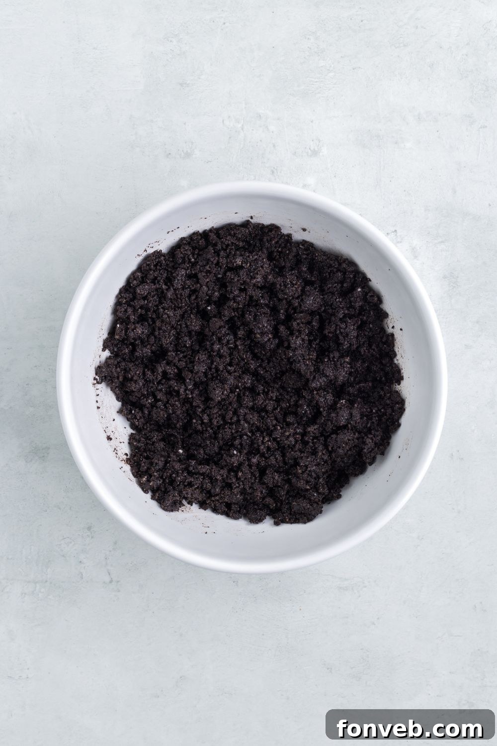 Oreo crumble cookies in bowl
