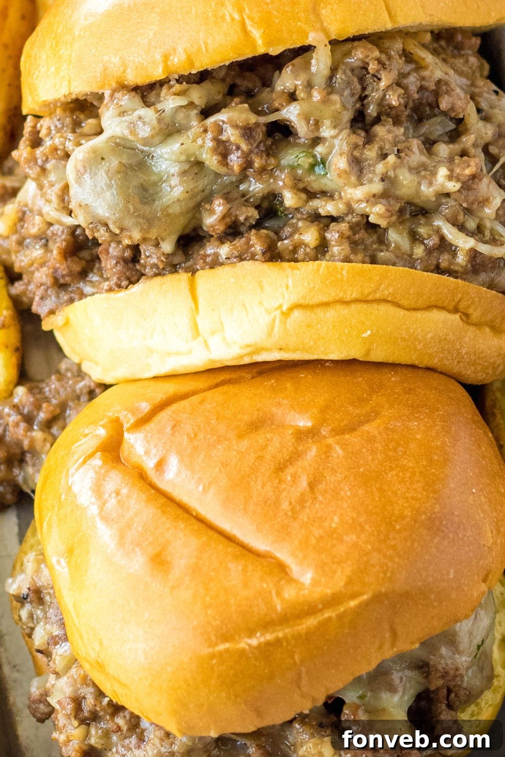 ground beef burgers on table