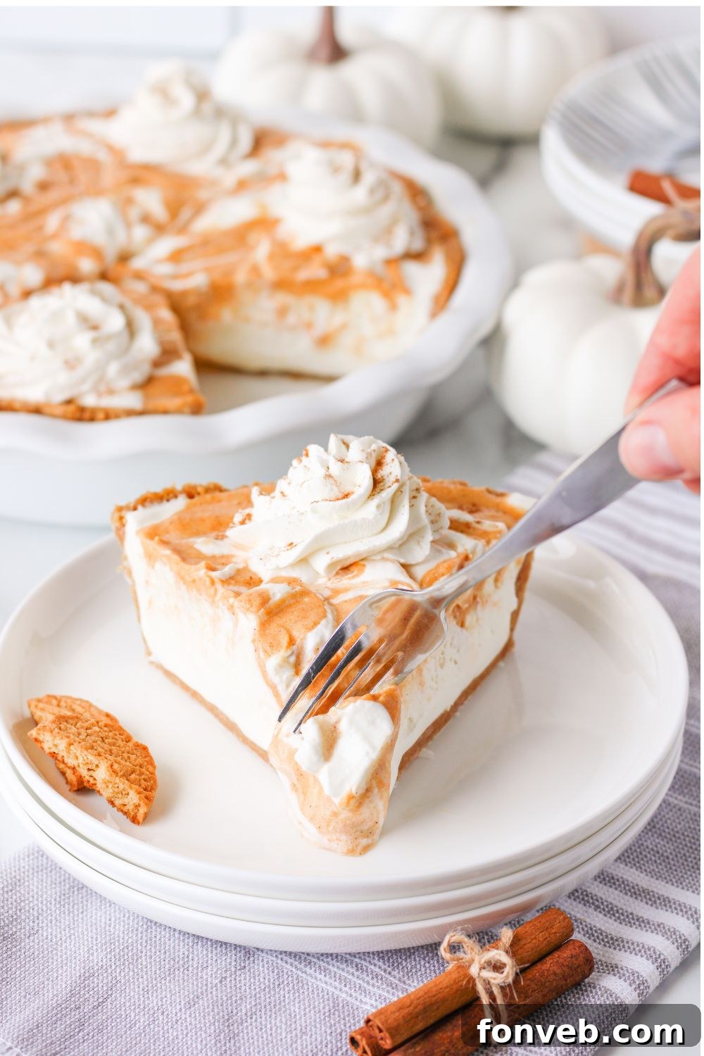 Spiced Pumpkin Ice Cream Pie 23 slice of pumpkin ice cream pie