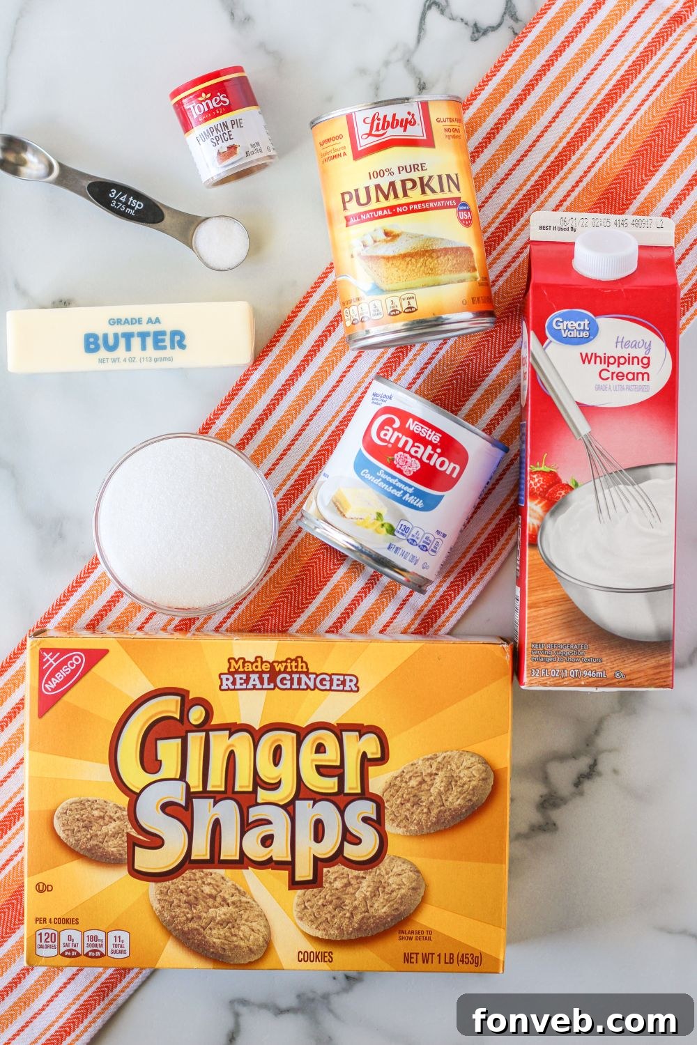 Spiced Pumpkin Ice Cream Pie 6 gingersnap pumpkin ice cream