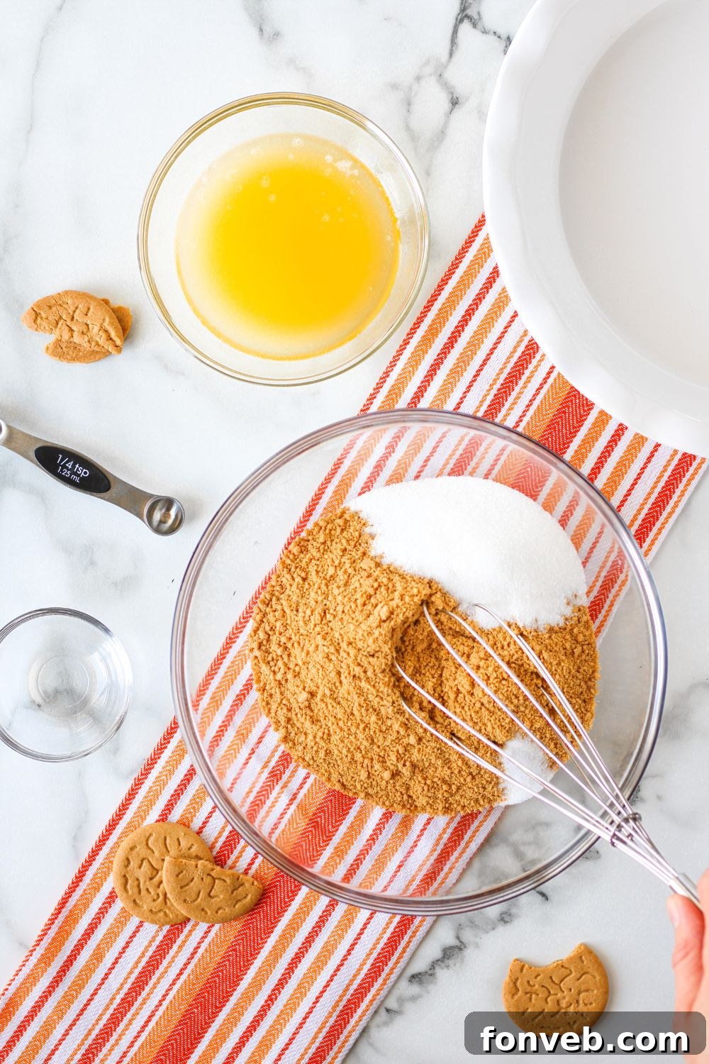 Spiced Pumpkin Ice Cream Pie 7 gingersnap based crust