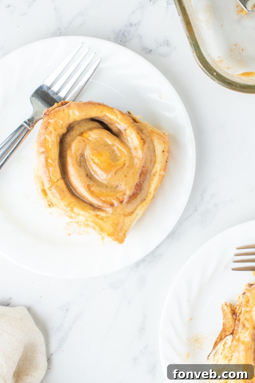 pumpkin rolls on plates