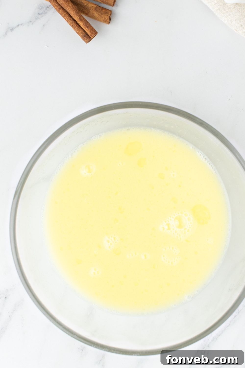 butter mixture in a glass bowl 