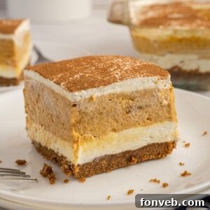 Pumpkin Delight on plate with crumbs around it