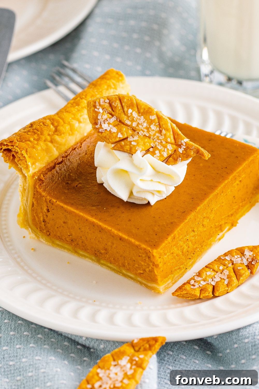 close up view of pie on white plate