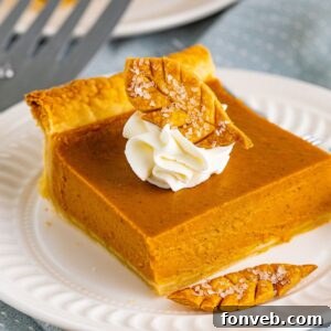 slice of pumpkin pie on plate with whipped cream
