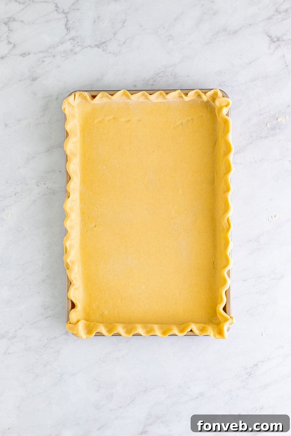 pumpkin crust spread out in pan