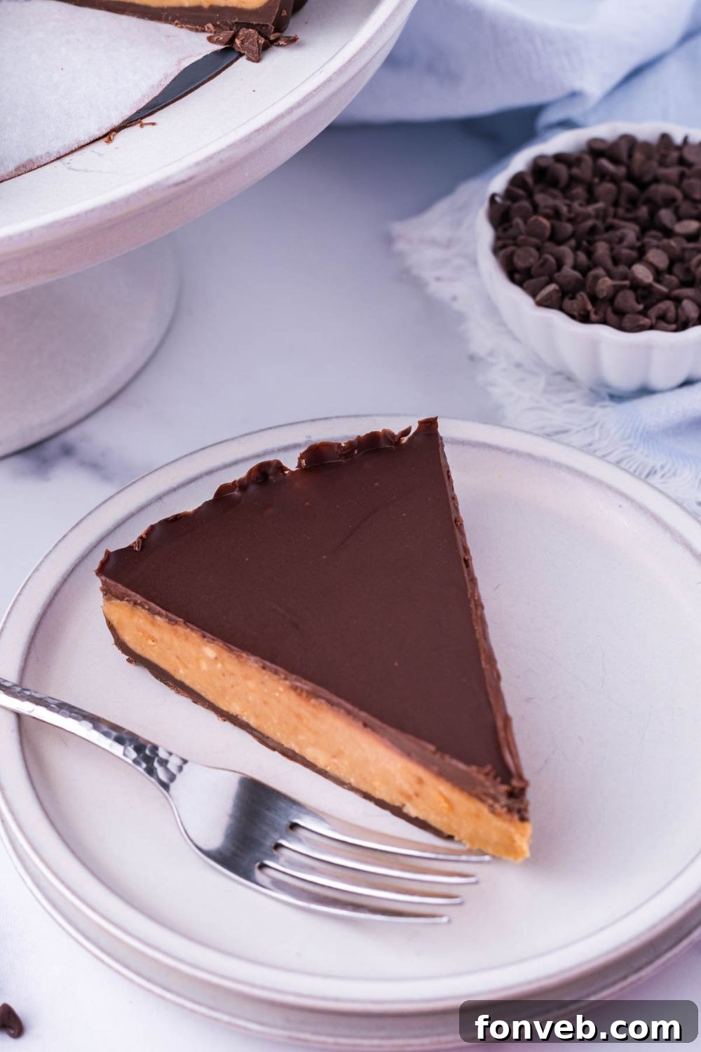 slice of pie on plate with fork by it