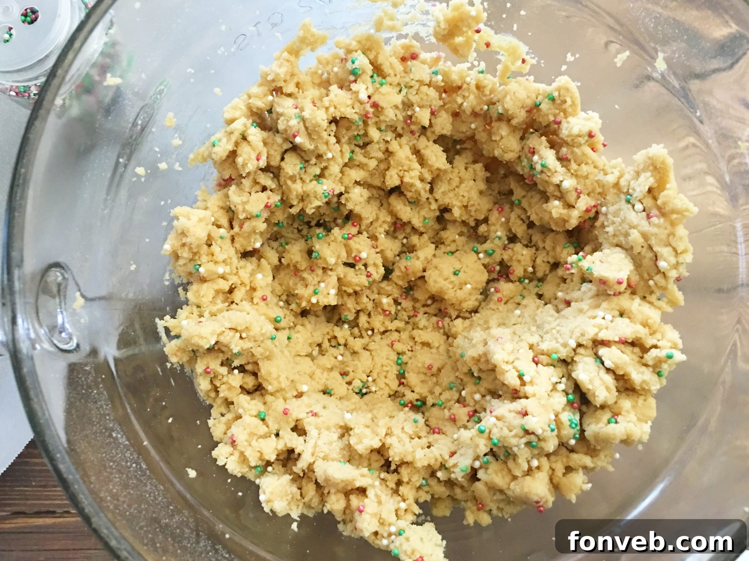 Homemade cookie dough ready for baking