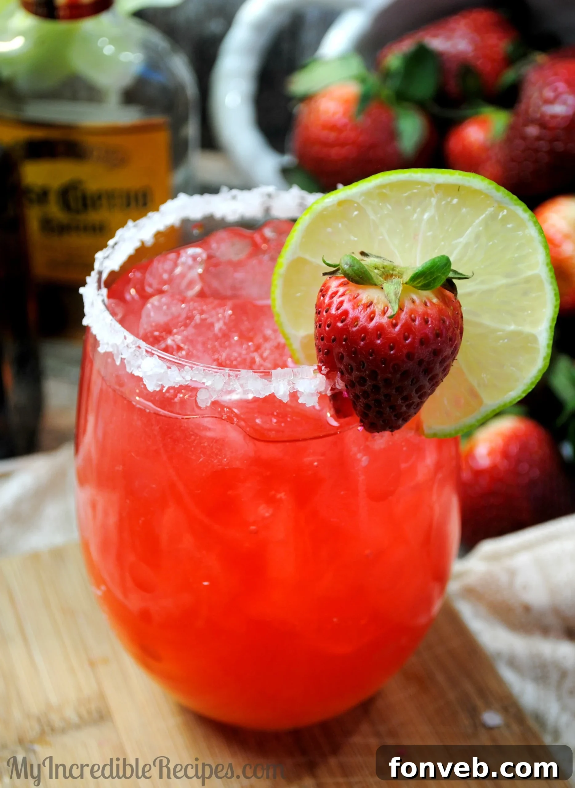 Delicious Holiday Strawberry Margarita Punch - Perfect for Festive Gatherings