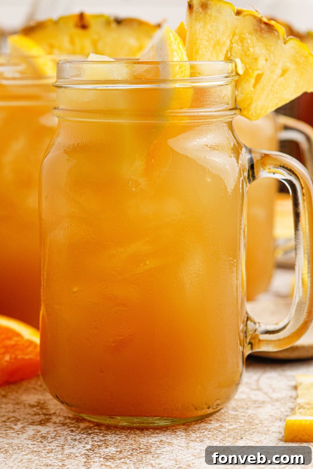 Endzone Chill 21 Twisted tea with bourbon in glasses.