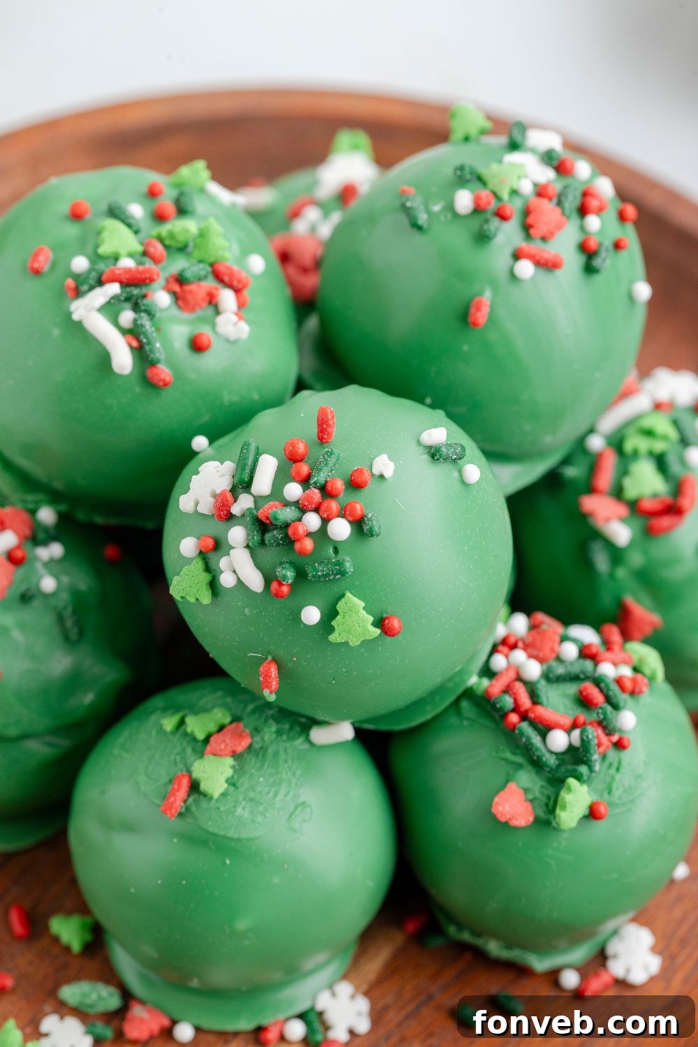 Lofthouse's Signature Christmas Truffles 16 sugar cookie truffles stacked on platter