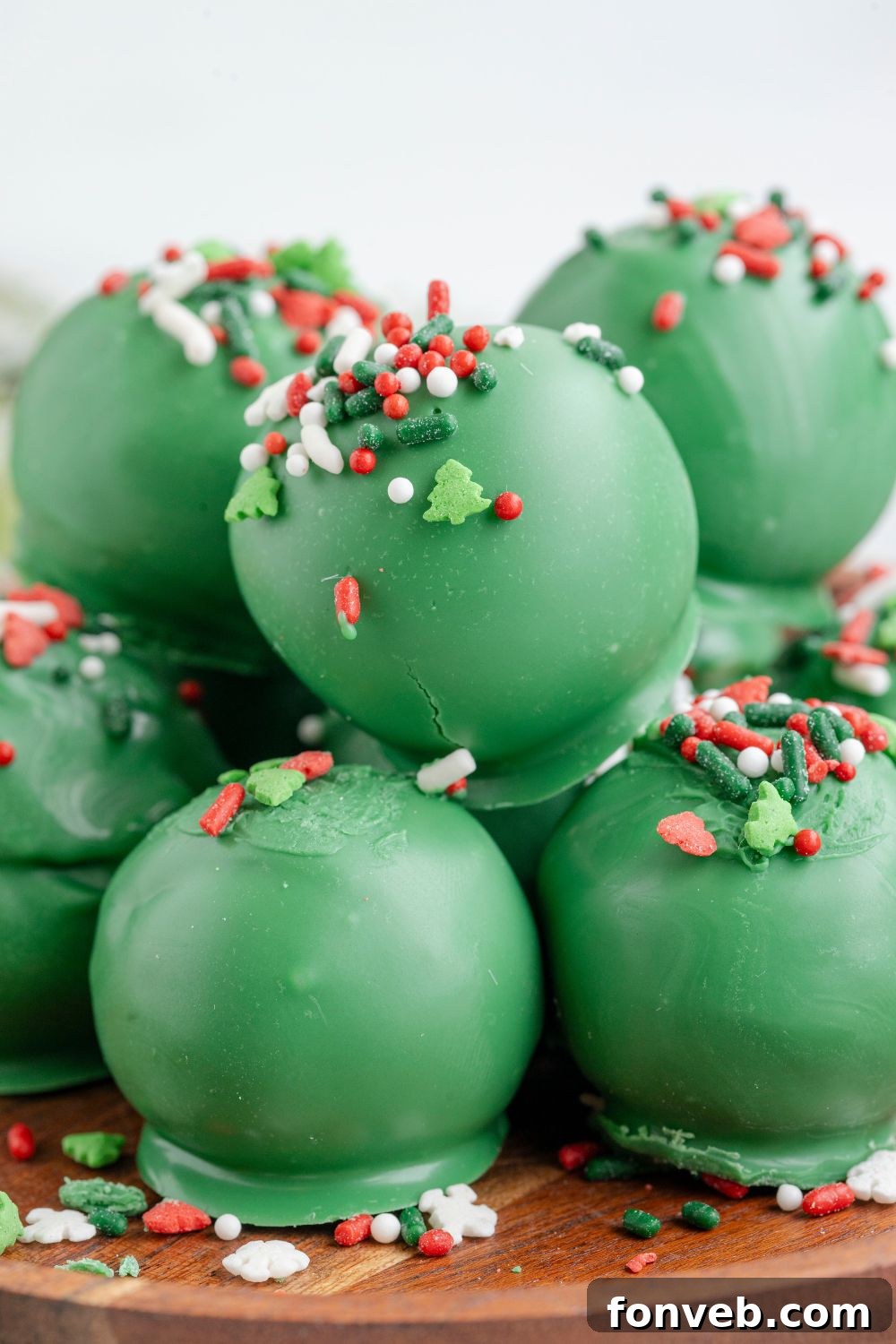 Lofthouse's Signature Christmas Truffles 17 cookie truffles on a tray