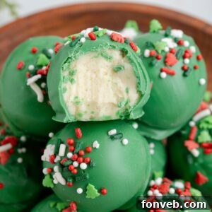 Lofthouse's Signature Christmas Truffles 21 Lofthouse Christmas Truffles in a bowl with one has a bite taken out of it