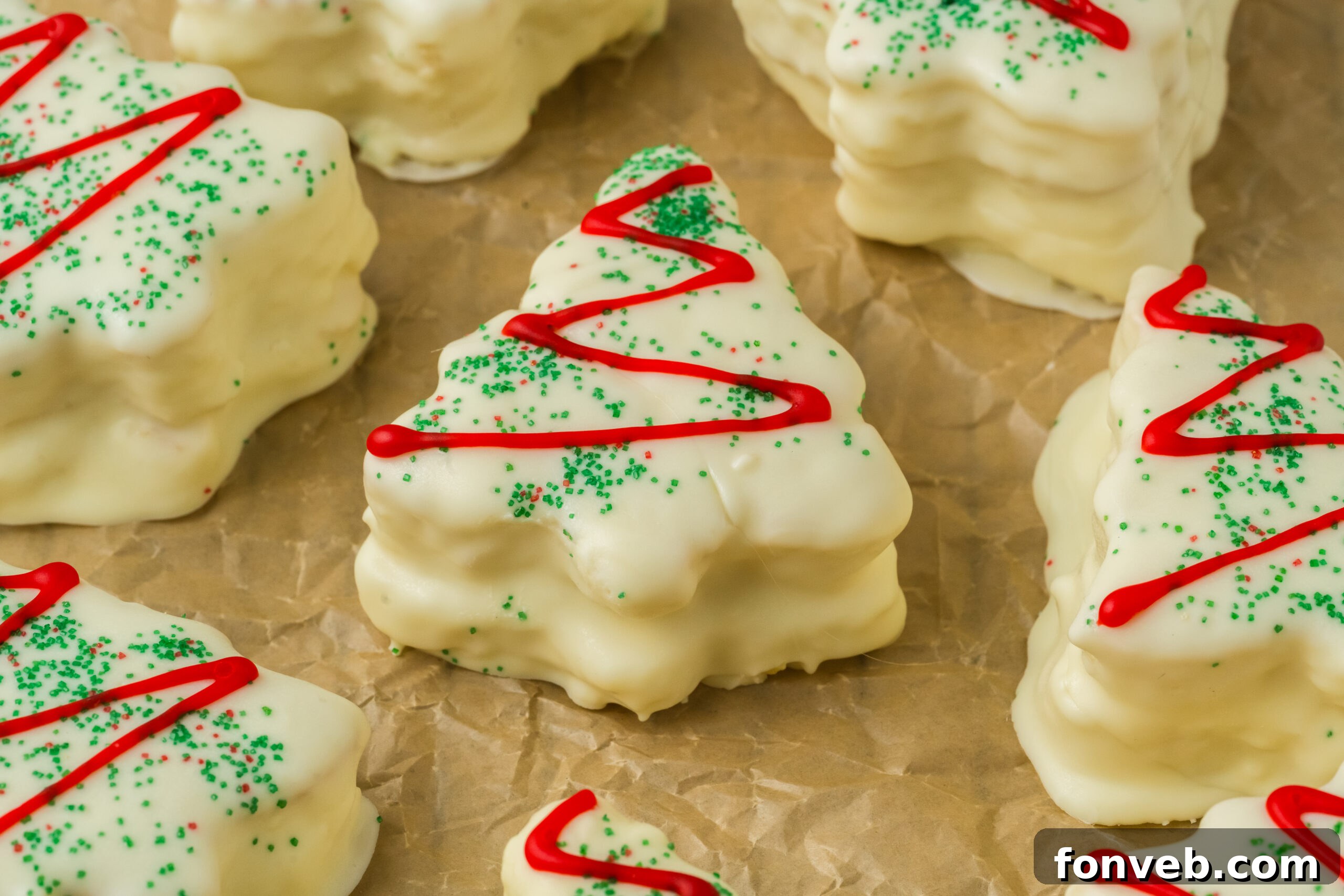 Christmas Tree Snack Cakes from Scratch 16 Best Christmas tree shaped cakes on a table