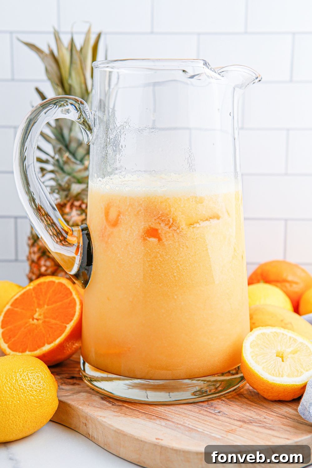 part of lemonade punch in a glass picture 