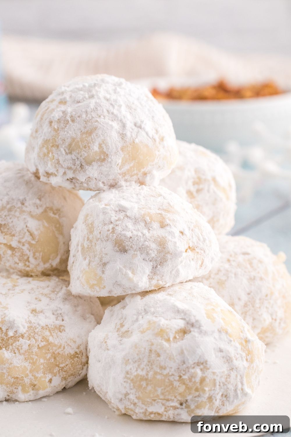 stacked cookies on a tray 