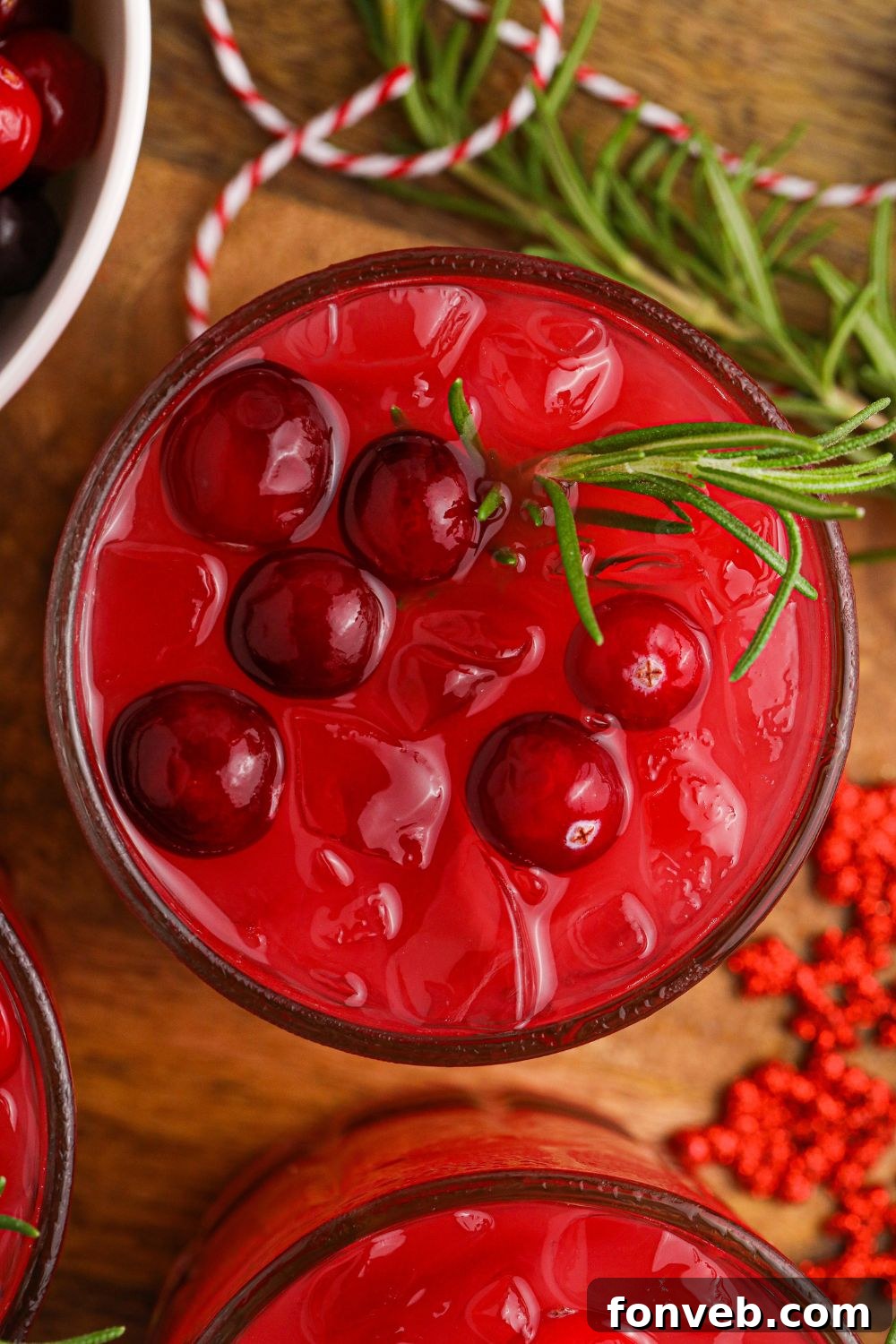 Yuletide Kiss Punch 13 christmas punch alcohol in glass