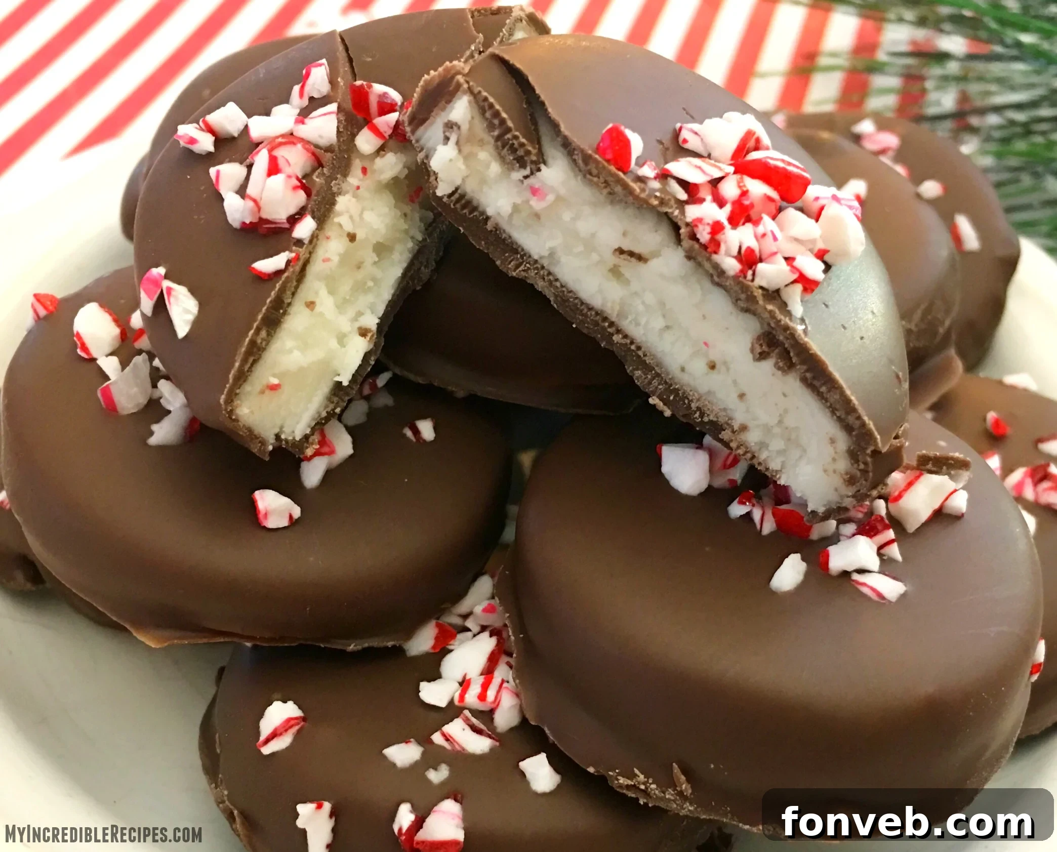 Easy Homemade Peppermint Patties 2 Delicious homemade peppermint patties ready for the holidays