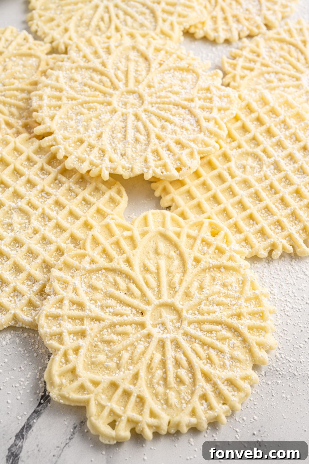 italian cookies on a marble counter 