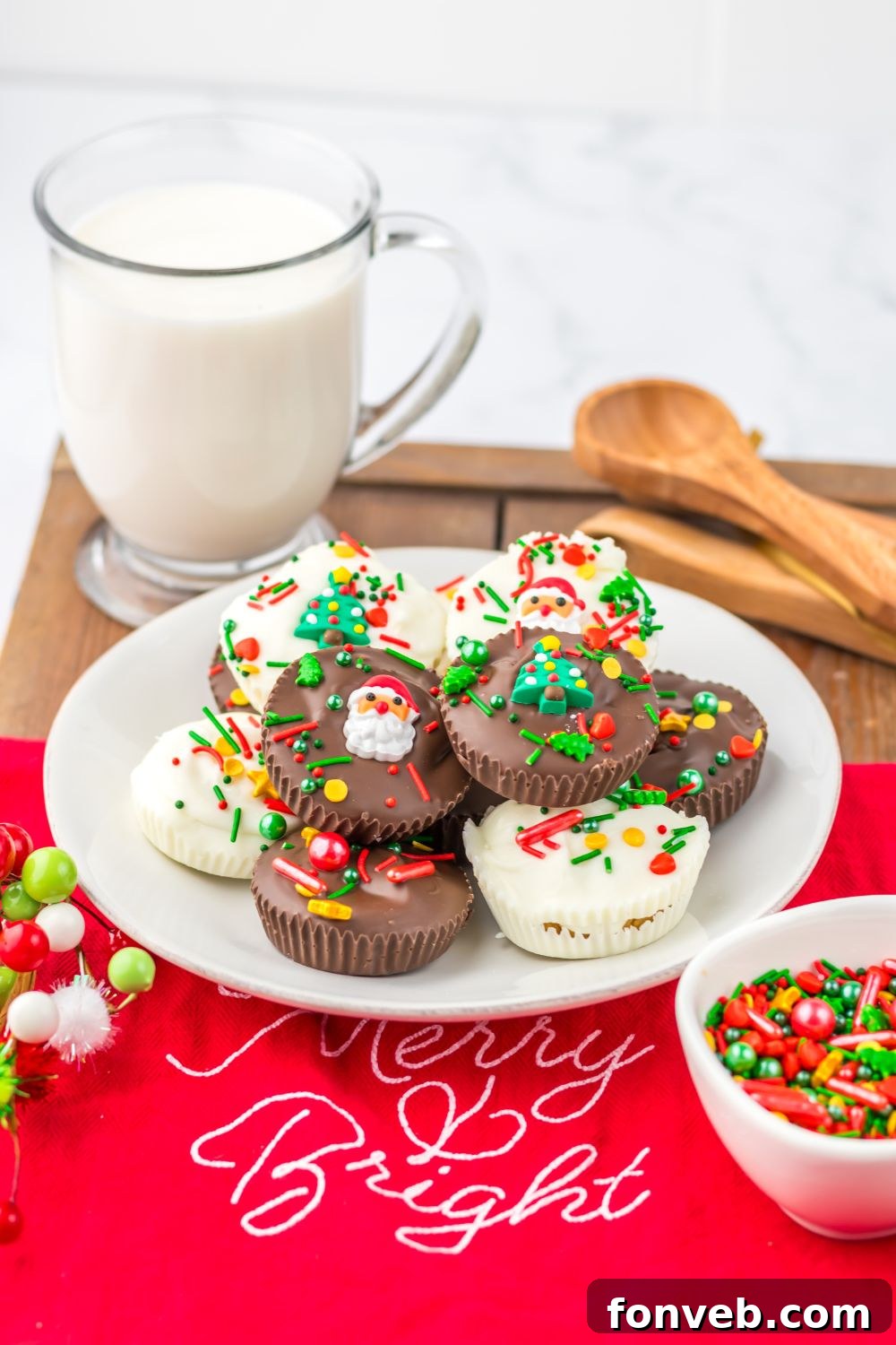 peanut butter cups on a plate