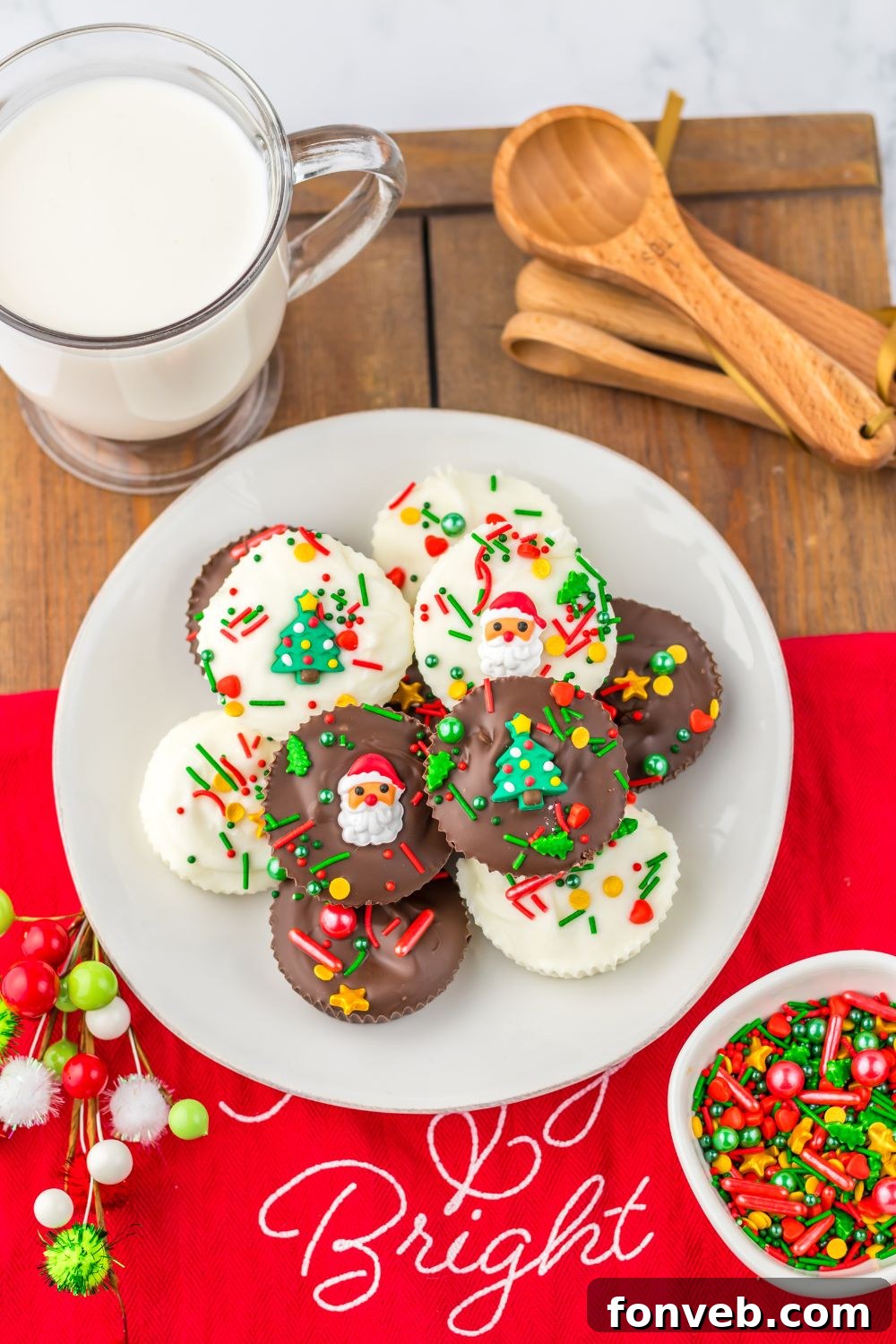 homemade peanut butter cups on plate 