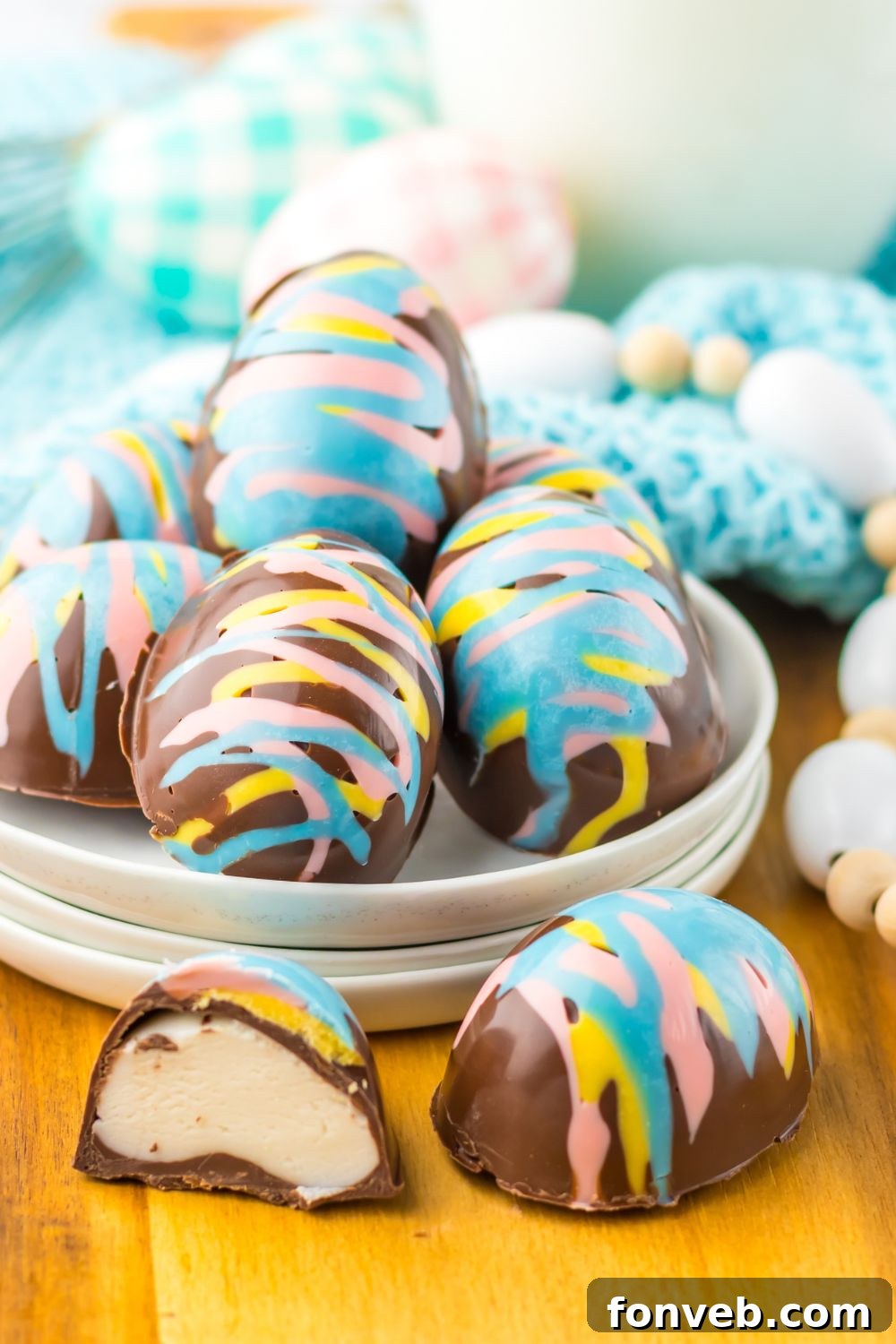 Fluffy Easter Delights 12 Easter Marshmallow Eggs on table