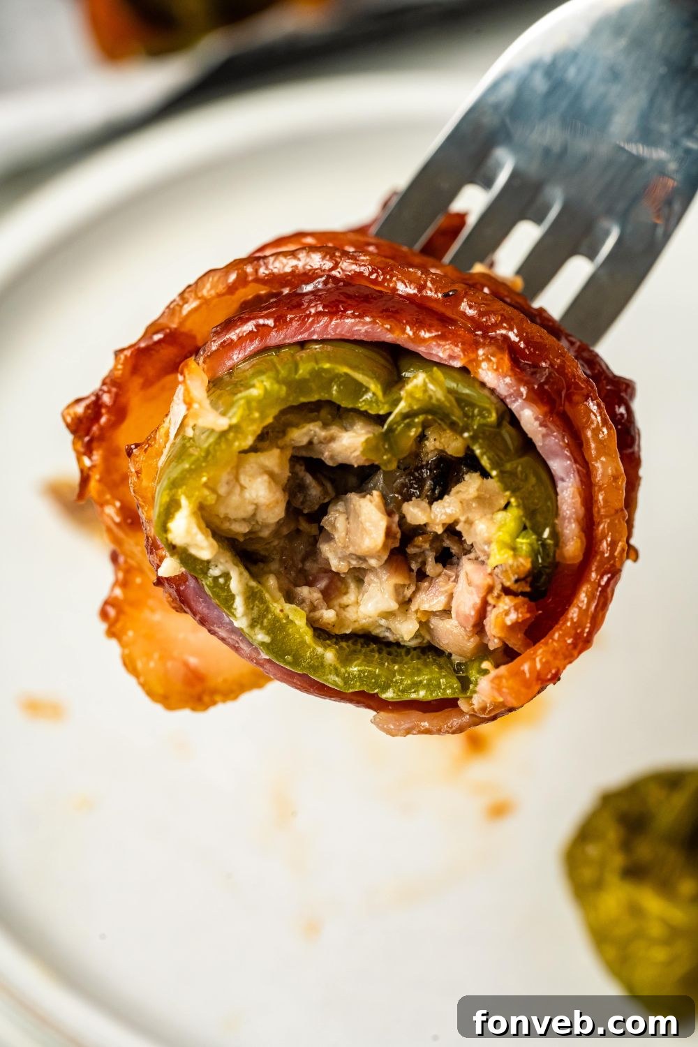 Texas Twinkies bit in half and poked in a fork