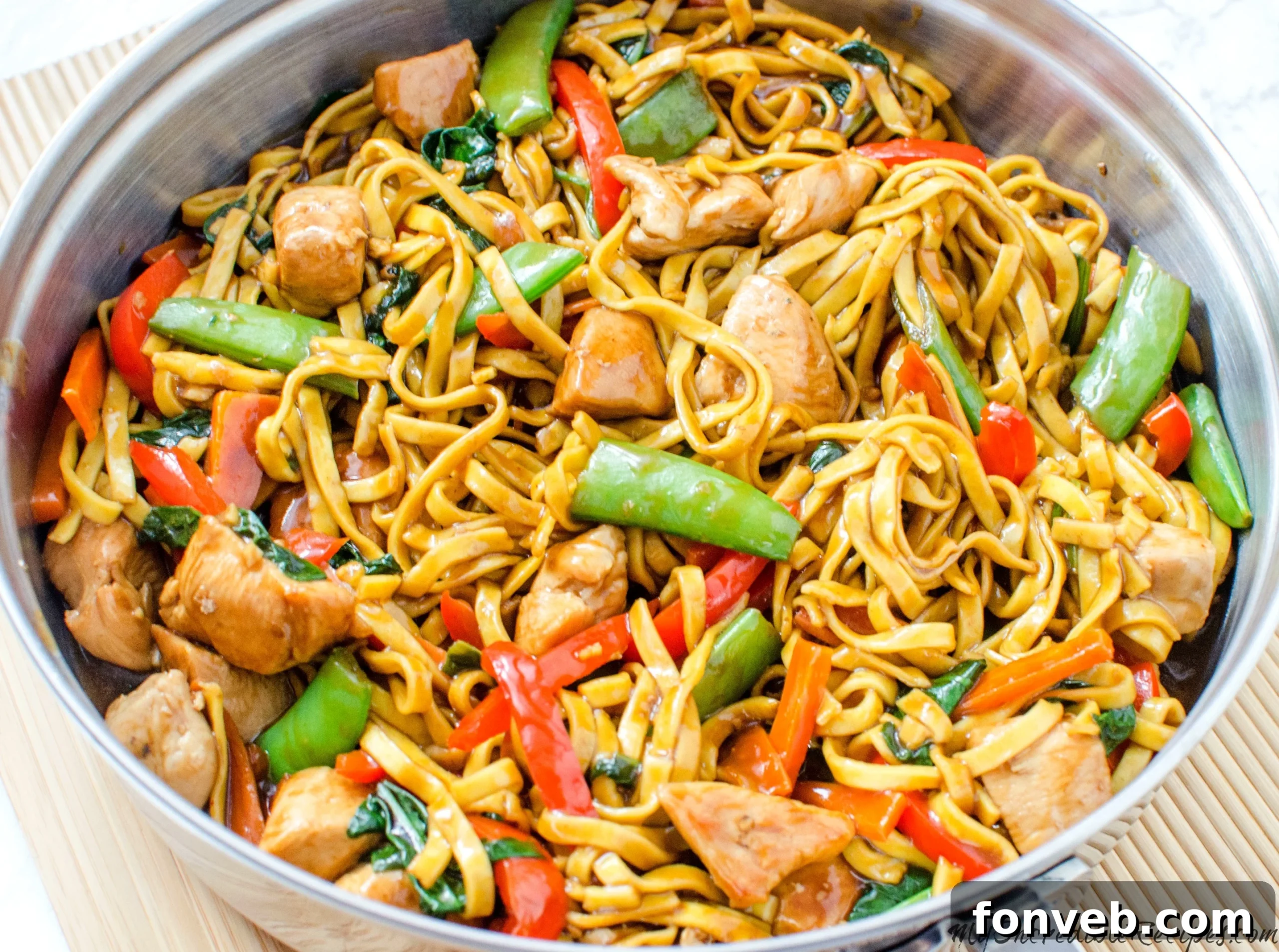 Homemade Chicken Lo Mein Better Than Takeout 2 Delicious homemade Chicken Lo Mein with tender noodles and chicken